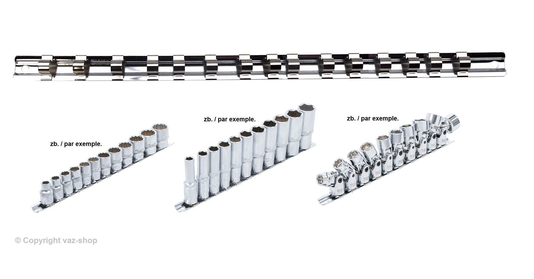 Alle Werkzeuge: Aufsteckschiene mit 15 Clips, (3/8") – Neu (gemäss Beschreibung) aus Dietikon von KFZ-Spezialwerkzeuge
