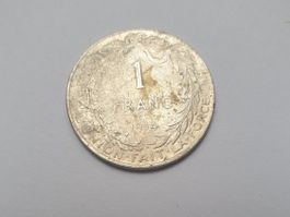 🇧🇪 Belgium 1 Franc 1914  Silver 5g