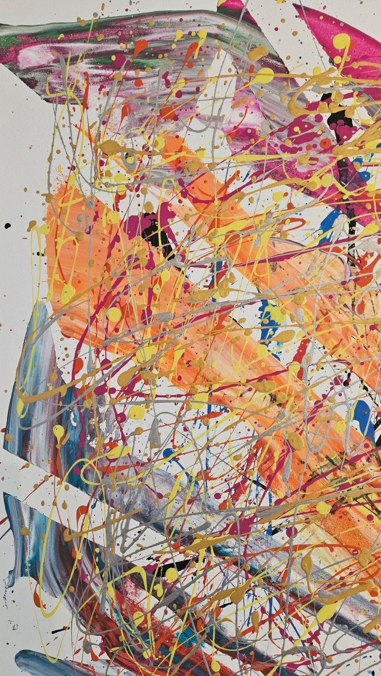 Gemälde: Tableau abstrait unique, fait main - idée cadeau! – Neu (gemäss Beschreibung) aus Le Locle von fab_c9hh 3