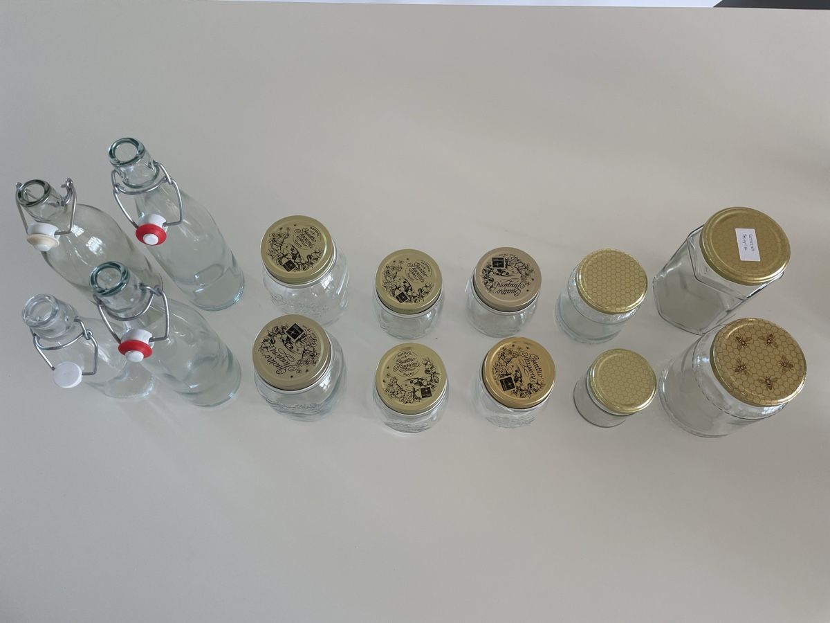 Recipients et similaires: Verschliessbare Glasflaschen und Einmachgläser mit Deckel – D'occasion à Thalwil par Andieg 1