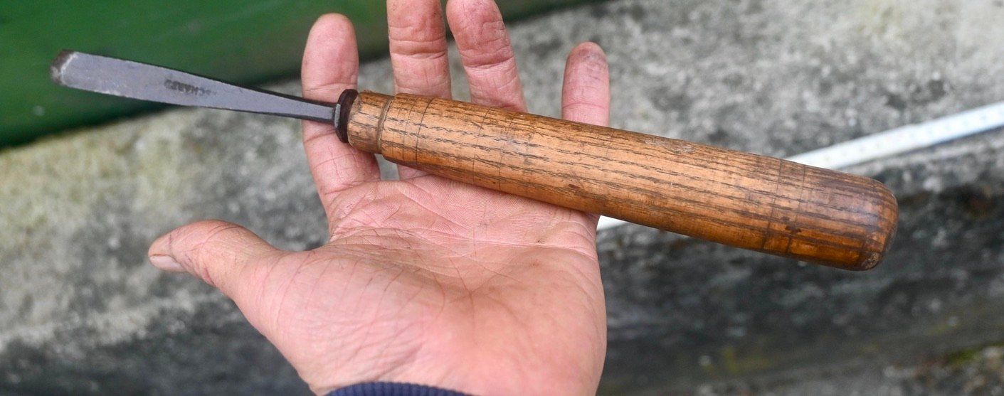 Alle Werkzeuge: ANTIKER mit langem stiel STECHBEITEL länge 29cm "scharf" – Gebraucht aus Pfaffhausen von mono_rec 1
