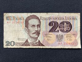 Warschau 1982 - Polen - 20 Zloty
