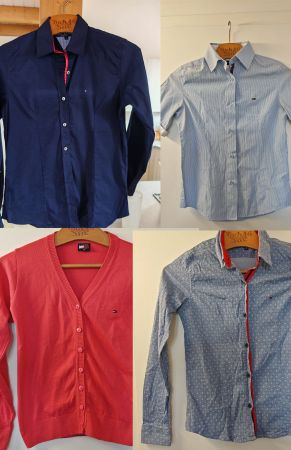 Lot 4x - chemises + cardigan Tommy Hilfiger - S/M