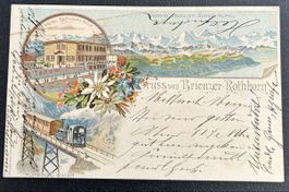 Gruss vom Brienzer Rothorn Litho