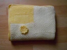 Strickdecke HANDARBEIT  ca 80x130 cm