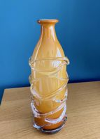 Vase en verre de Murano orange