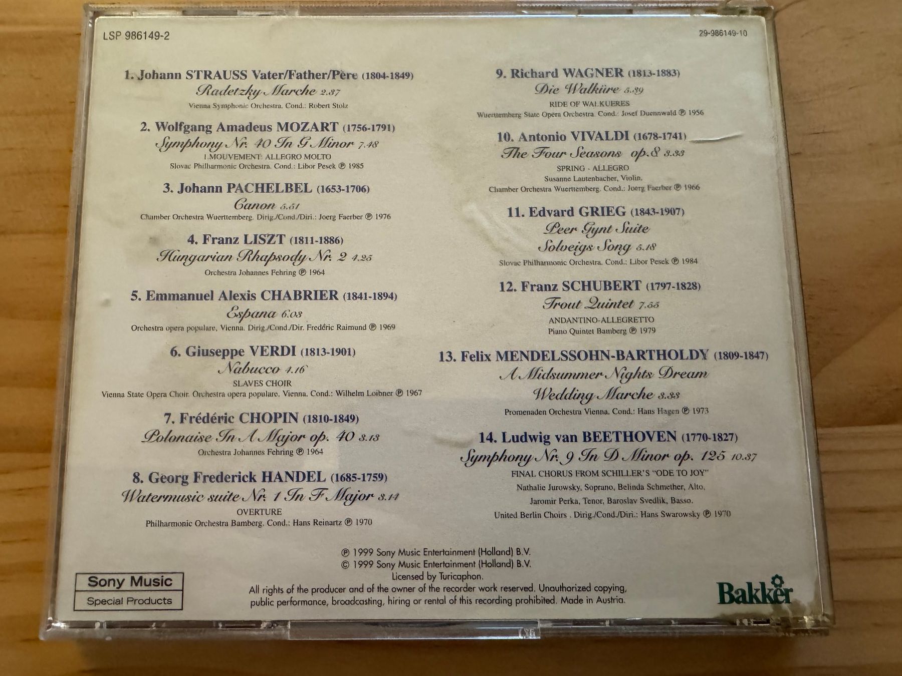 CD: CD The Most Famous Classics Klassik – Usato da Berg am Irchel venduto da Zweiti_Chance 1