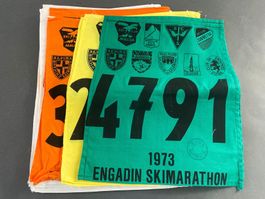 Startnummer Engadin Skimarathon 6 Stk. Langlauf Ski Sport