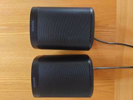 Sonos One SL Lautsprecher schwarz Paar gebraucht