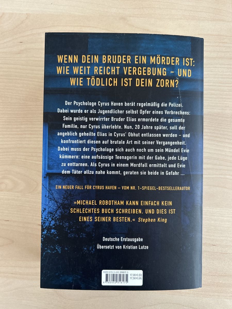 Libri: Michael Robotham - Der Erstgeborene, Psychothriller – Nuovo (secondo la descrizione) da Amden venduto da Arven-Schmuck 1