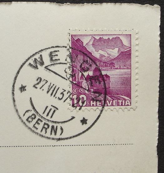 Cartoline postali: WENGEN Alphütte Chalet – Usato da Jona venduto da philajona 1