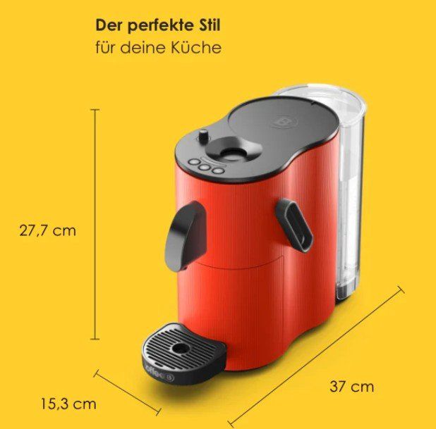 Coffee B Kaffeemaschinen & Espressomaschinen: KAFFEEMASCHINE "CoffeeB" ROT, MIT SORTIMENT KAFFEEBALLS – Neu und originalverpackt aus Rafz von Erzurum1 6