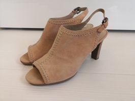 🤩GEOX WILDLEDER-SANDALEN, STICKEREI, GUMMISOHLE, NEUWERTIG