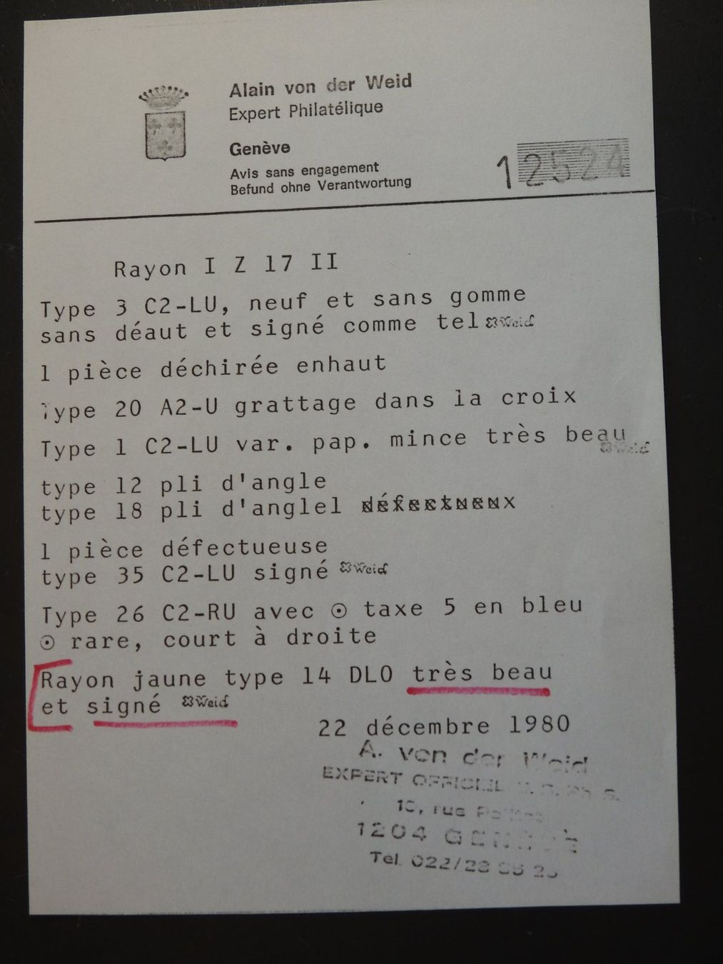 Tutti i francobolli: Rayon II, Type 14,  breitrandig, TOP – Usato da Rain venduto da Sterne13 1