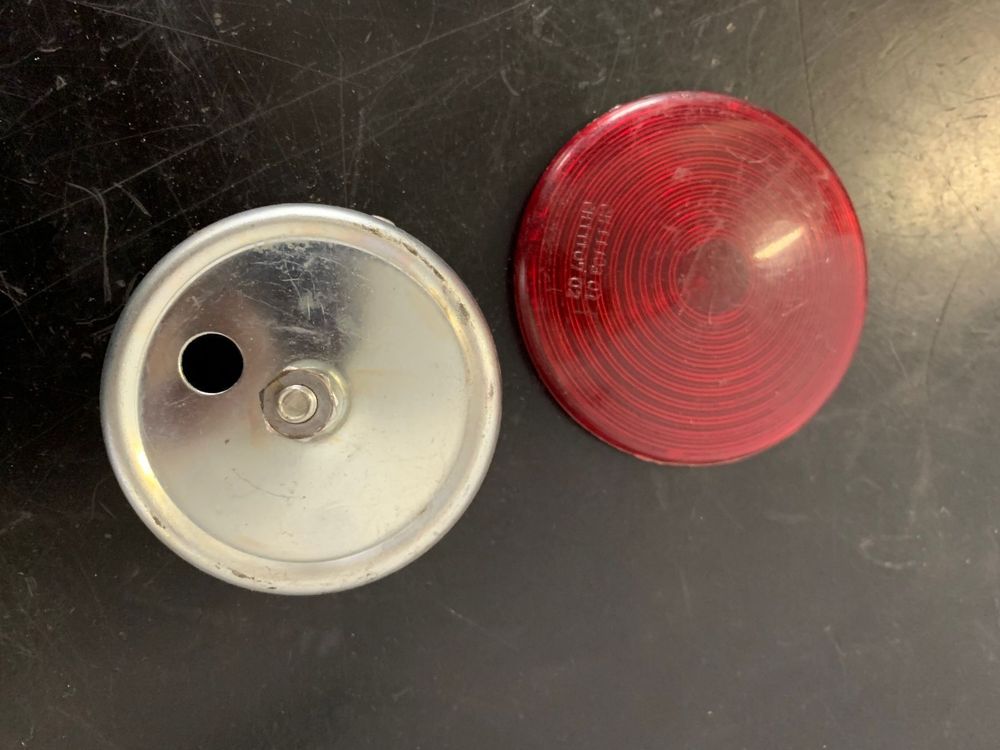 Feu Arrière Vélo Ancien Koets - Alu - Old Bike Light - Fabrication Française