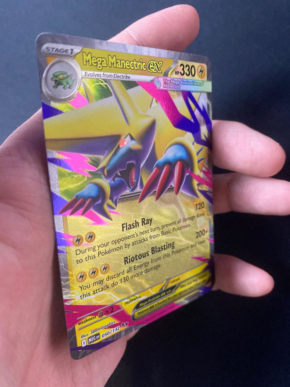 Pokémon Carte collezionabili: Mega Manectric ex 50 - Mega Voltenso - Mega Evolution - EN – Nuovo (secondo la descrizione) da Hausen AG venduto da Shrade 1