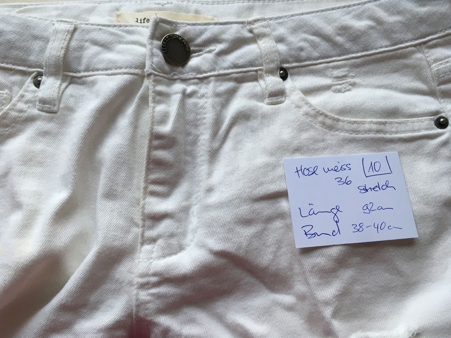Jeans: Jeans weiss  Gr36 stretch – Nuovo (secondo la descrizione) da Goldau venduto da Rjn 3