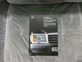 Mercedes-Benz S-Klasse W126 1986/12 Prospekt deutsch