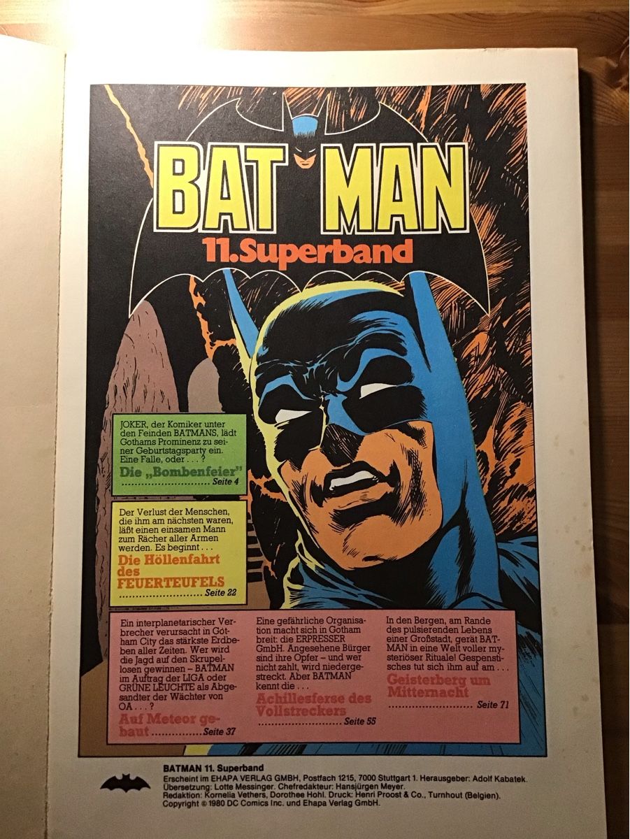 Fumetti: Batman superband 11 – Usato da Bettwiesen venduto da Jumpingfox 3