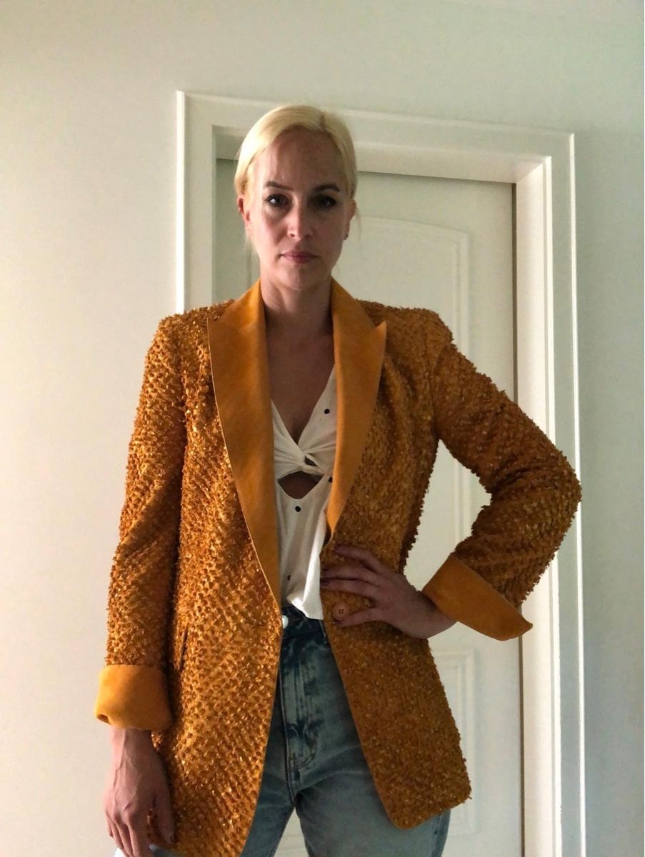 Akris Giacche: Akris Special Edition Blazer Senfgelb Lammleder – Usato da Bennau venduto da mhr_9yvq