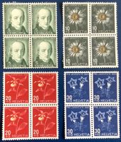 1943 - Pro Juventute Viererblock Satz **