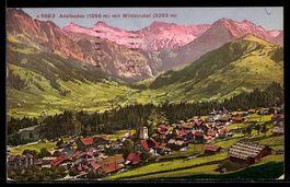 Adelboden, Ortsansicht mit Wildstrubel