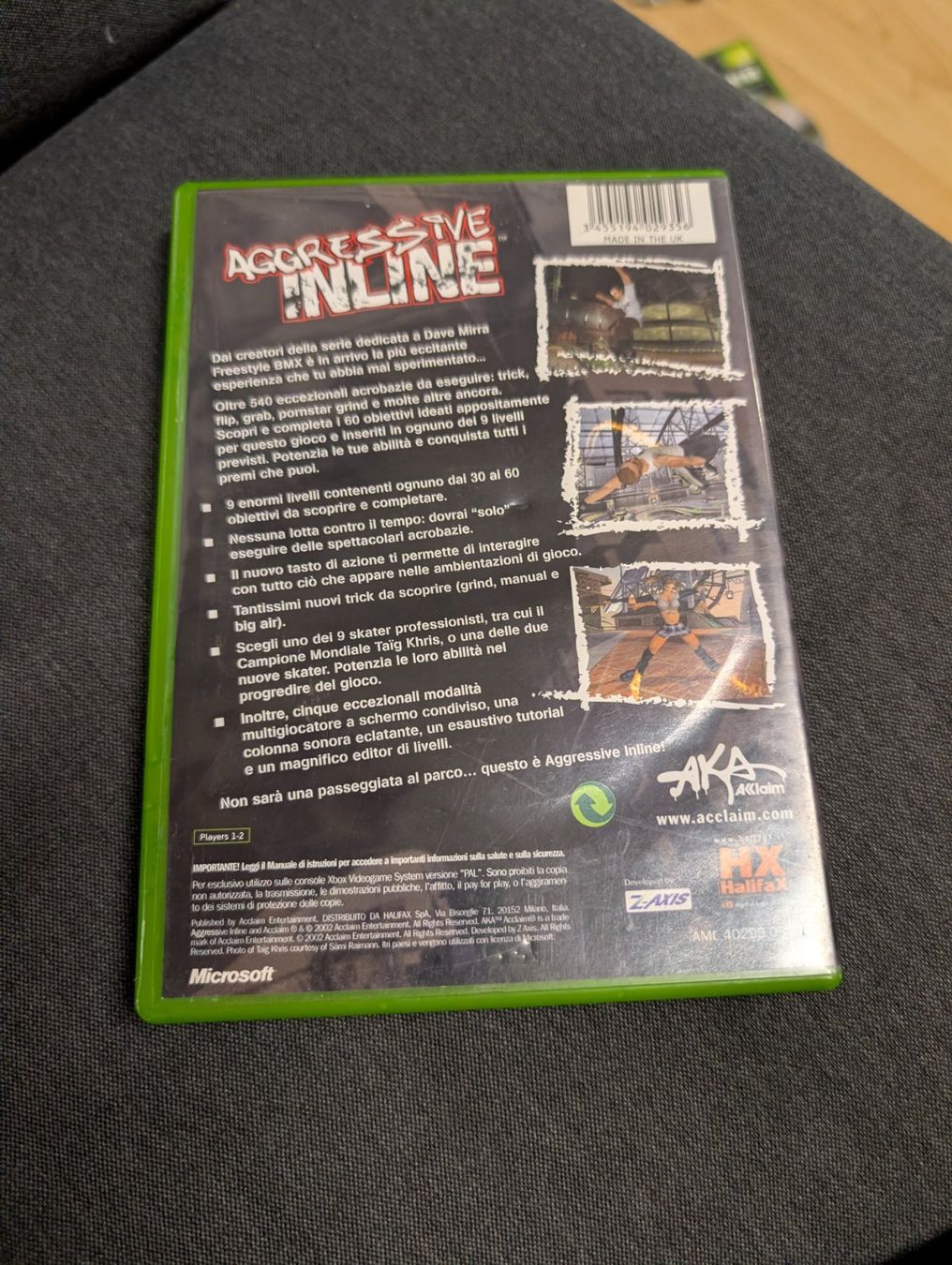 Jeux: Aggressive inline Microsoft Xbox – D'occasion à Giubiasco par Ticinerd 1