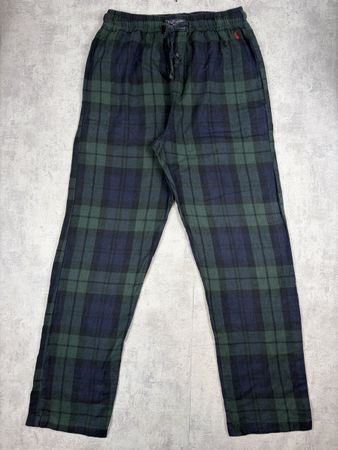 Pantalon pyjama Ralph Lauren tartan vert bleu - S #88