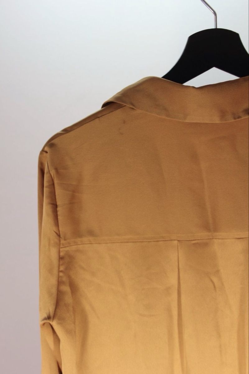 Mango Camicette: Seidige Mango Bluse, Gr. S, Goldbraun! – Usato da Schaffhausen venduto da Fundperle 3