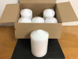 Stumpenkerzen/Weisse Kerzen/92x150mm/Neu/OVP