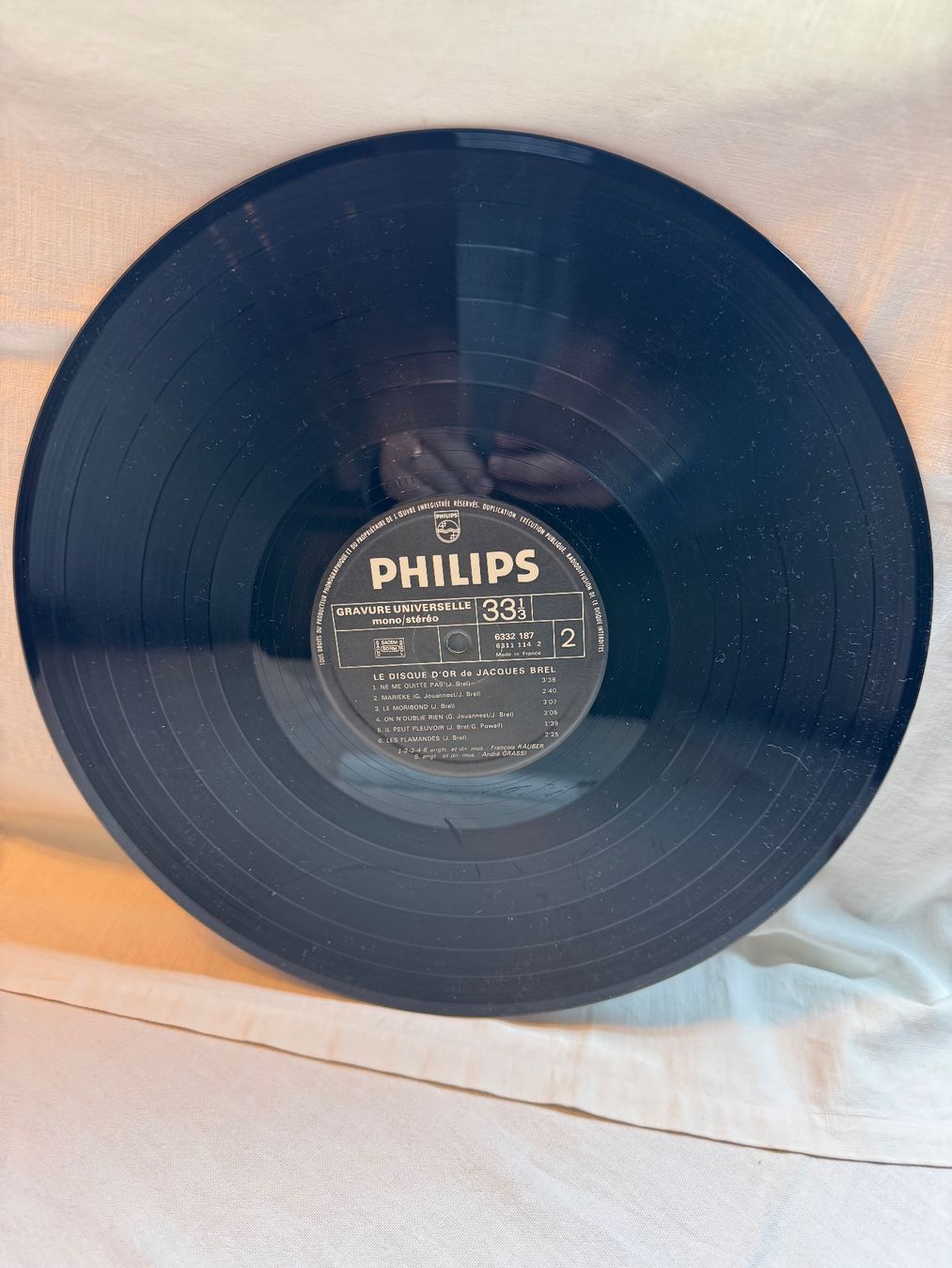 Dischi in vinile: Jacques Brel - Le Disque d'Or, Vinyle Original Philips – Usato da la Chaux-de-Fonds venduto da Lampe 4