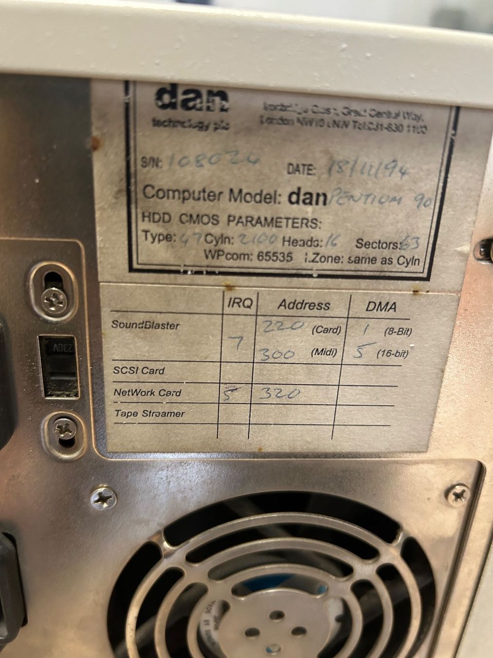 PC: Vintage Computer Dan Pentium 90 Tower gebraucht – Usato da Gasel venduto da Doraemon88 2