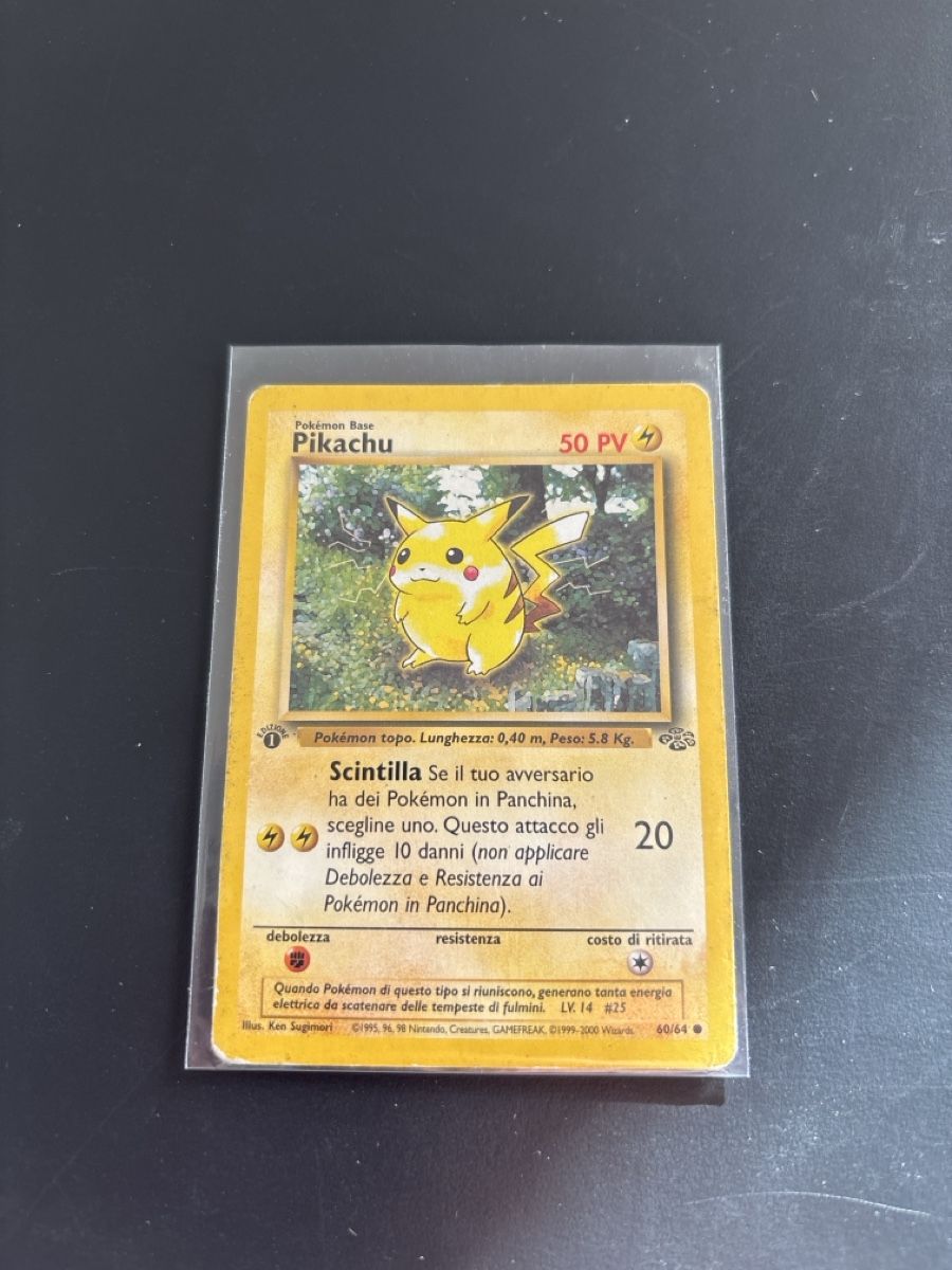 Pokémon Carte collezionabili: Pokémon Pikachu 60/64 Jungle 1 Edition – Usato da Caslano venduto da Luke_