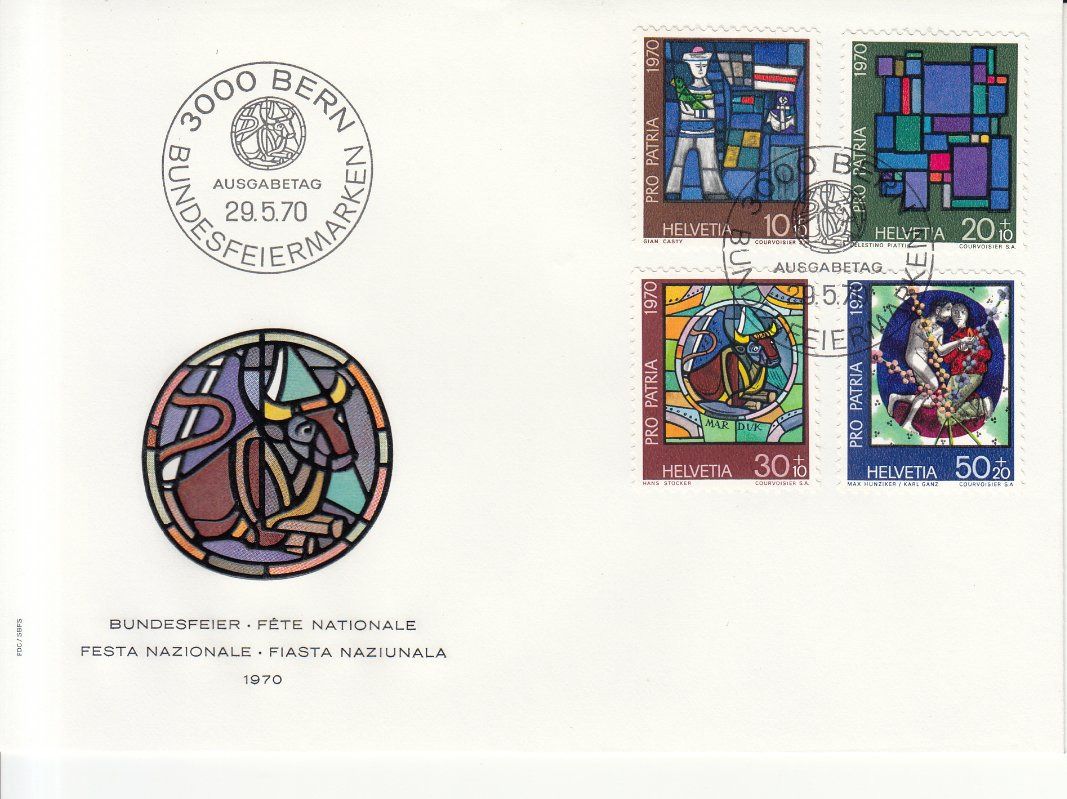 Tutti i francobolli: SBK B146 - B149 FDC – Usato da Bürglen TG venduto da StampGraf