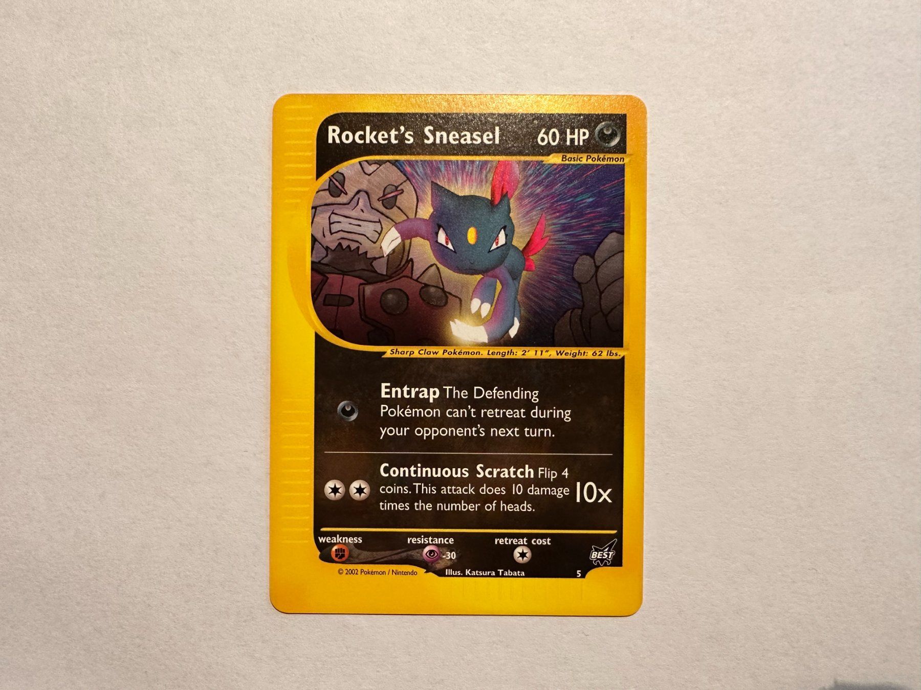 Pokémon Carte collezionabili: Rocket's Sneasel Best Promo EN – Usato da Hagendorn venduto da Pokecollectorch 1