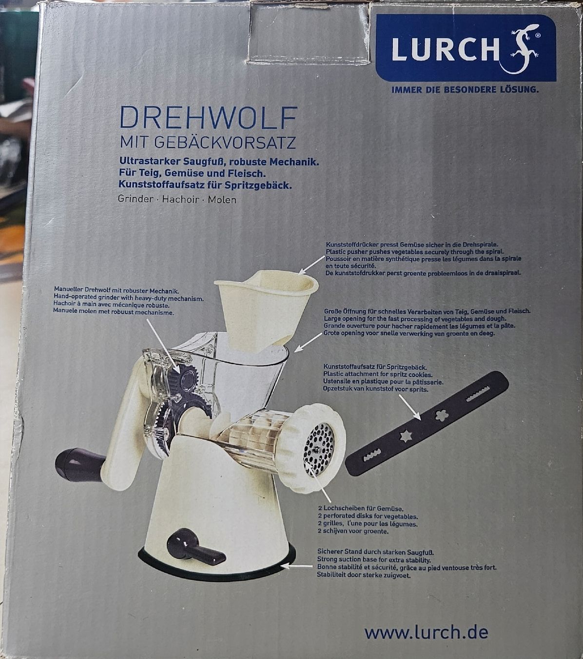 Elettrodomestici da cucina: Lurch Drehwolf mit Gebäckvorsatz gebraucht – Usato da Oberburg venduto da znas 4