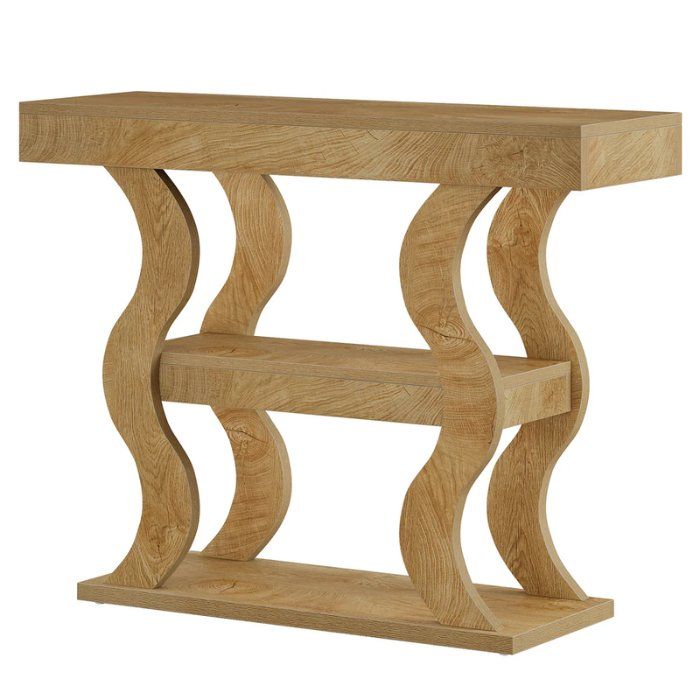 Tavoli: Konsolentisch 105cm 3 Ebenen Holzoptik – Nuovo e nell'imballaggio originale da Gretzenbach venduto da Genfi-Shop 8