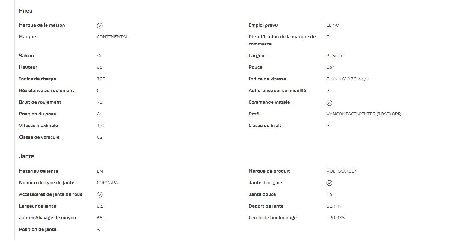 Volkswagen Pneumatici & Ruote complete: roues hiver VW T6.1 16" – Nuovo e nell'imballaggio originale da Sion venduto da Her_v2yy 1