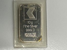 10g Silberbarren Kantonalbank