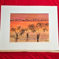 Rudolf Sauter. Mischtechnik/Aquarell. Signiert RUSA