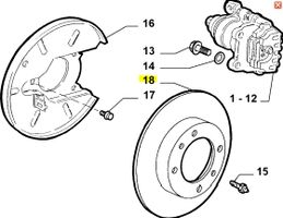 Bremsscheibe hinten Alfa Romeo 147/156 71738912