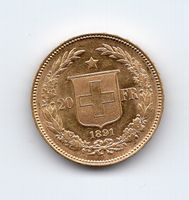 (707) 20 Franken 1891 Helvetica top