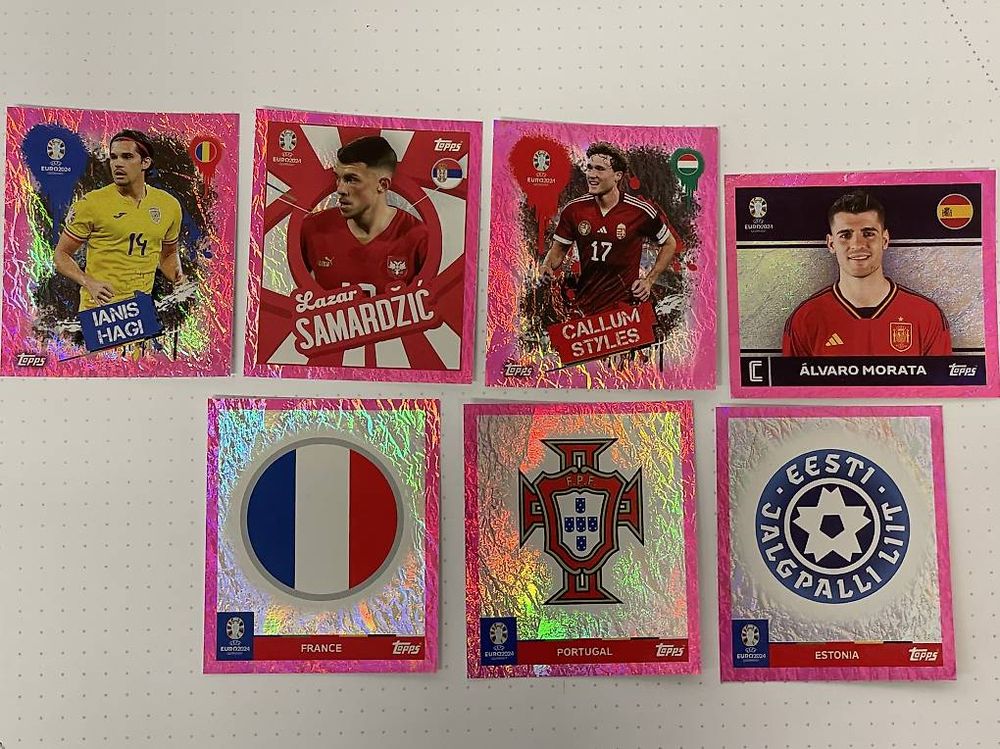 Topps Euro 2024 Swiss Edition Pink RAR Stickers (Gebraucht) in ...