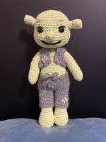 Handgefertigte gehäkelte Figur „Shrek“ 💚