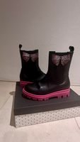Monnalisa Boots Gr.34 Schwarz Pink Winter Top Zustand! (57)