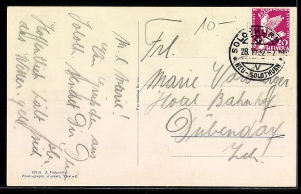 Cartoline postali: Solothurn, Partie an der Aare gegen St.  – Usato da Berlin venduto da bartko-reher 1