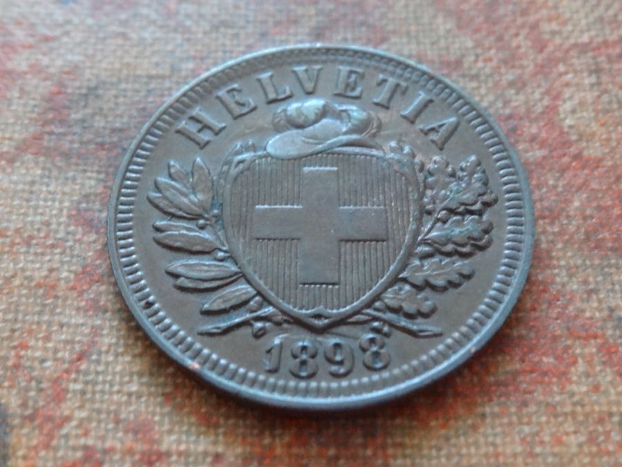 Alle Münzen: 2 Rp. 1898  (A) – Gebraucht aus Romanel-sur-Lausanne von Swift13