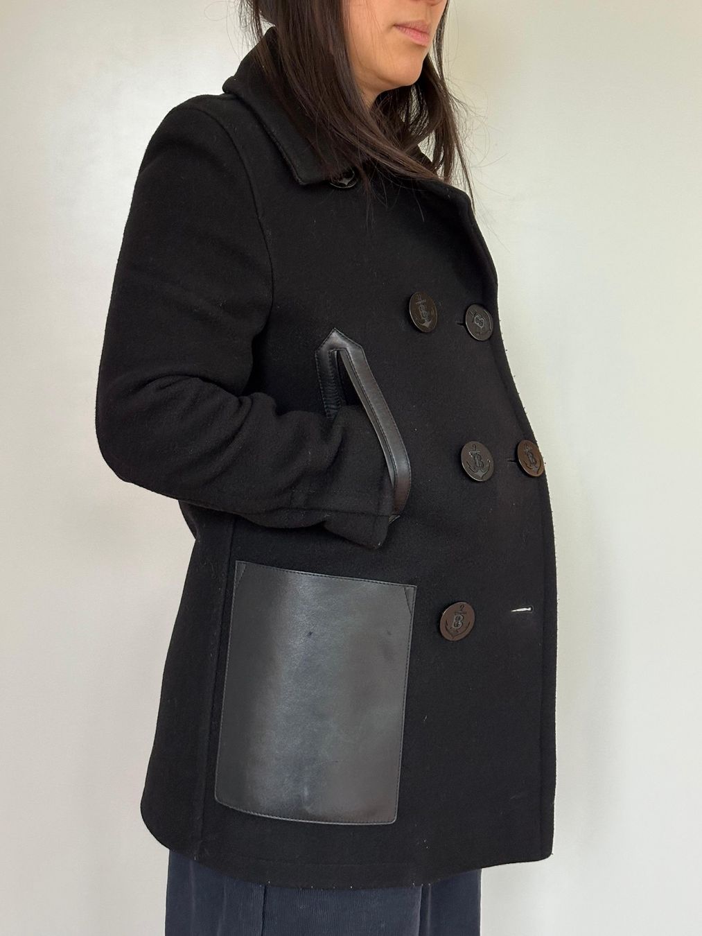 Burberry Cappotti: Burberry Lambskin Pocket Wool Blend Pea Coat – Usato da Zürich venduto da AssuredSelection 2
