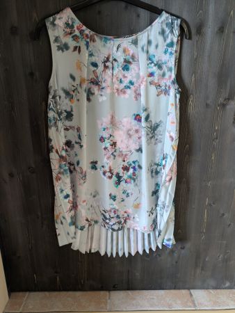 Haut femme fleuri plissé léger Caterina Leman