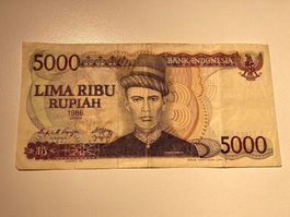 Indonesien 5000 Rupiah 1986